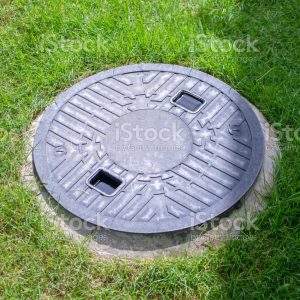 Septic tank cover underground waste treatment system